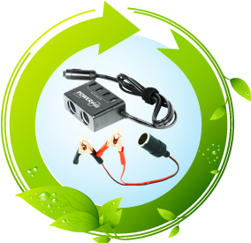 POWERplus Azor 12V/24V Battery Accessoiry Set