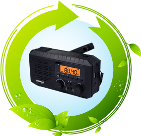 POWERplus Ox Solar Dynamo AM|FM Radio Powerbank Flashlight