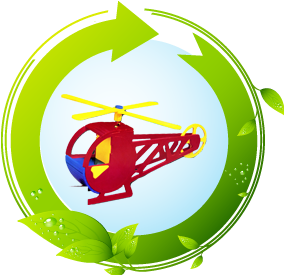 POWERplus Solar Toy Wood Helicopter